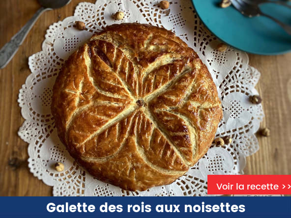 Galette des rois aux noisettes